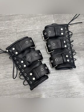 Ginzi leather wristbands cuffs